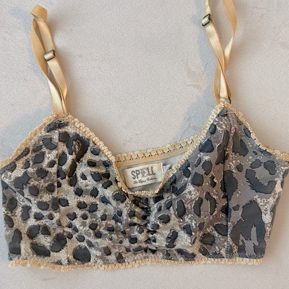 🦄Vintage 🦄 Spell bralette bam bam print XS/S